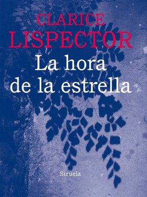 cover image of La hora de la estrella
